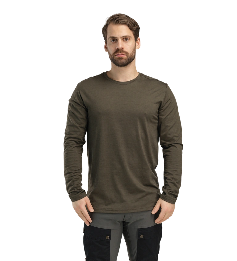 Aclima, Bluza termoaktywna męska, LightWool 180 Crewneck M's, zielona
