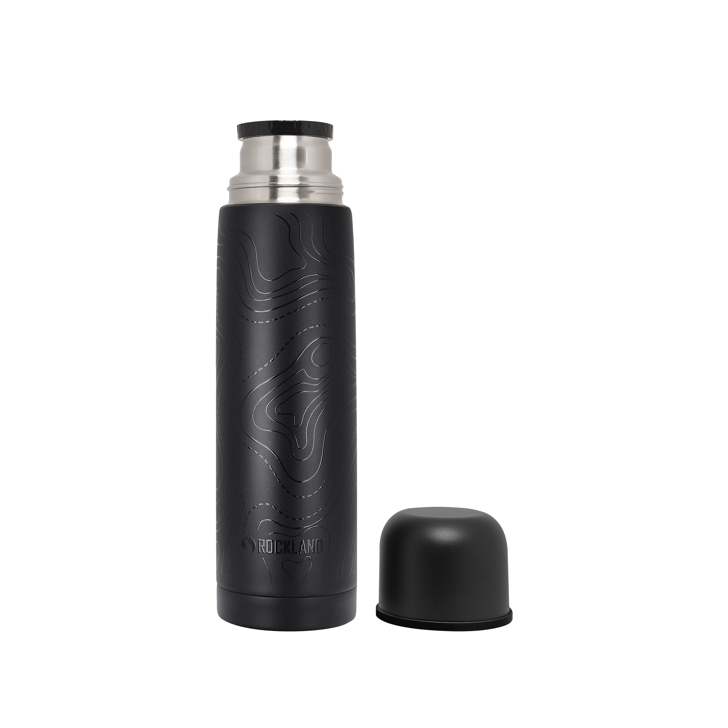 Termos Rockland Helios Black Print, czarny 1L