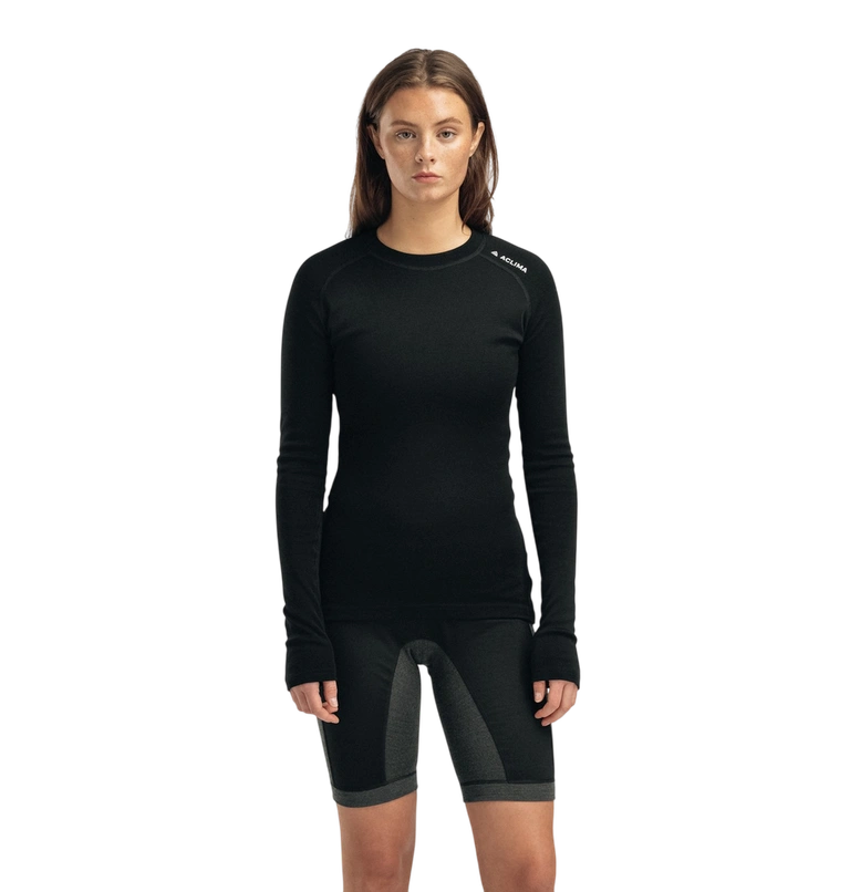 Aclima, Bluza termoaktywna damska, WarmWool Crewneck W's, czarna
