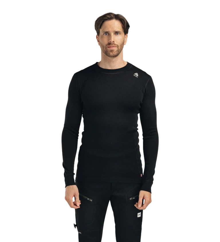 Aclima, Bluza termoaktywna męska, WarmWool Crewneck M's, czarna