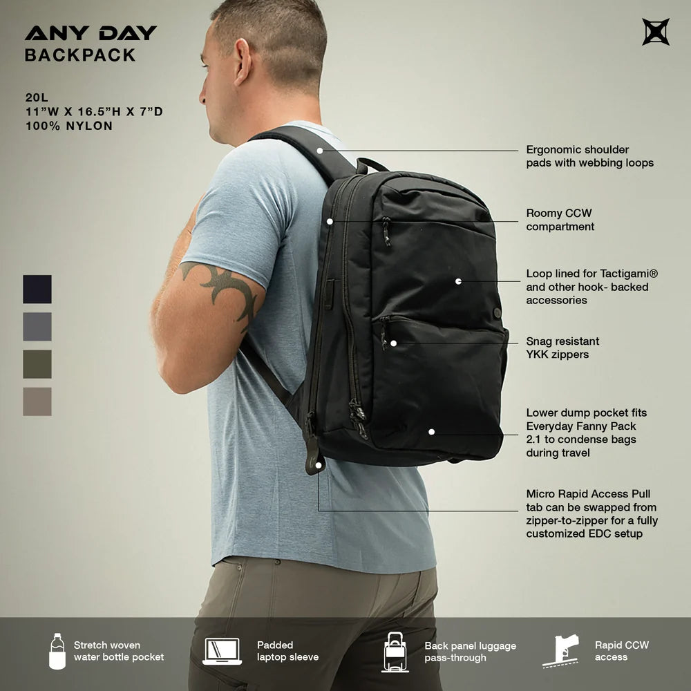 Vertx, plecak Any Day Backpack 20 l EDC, szary