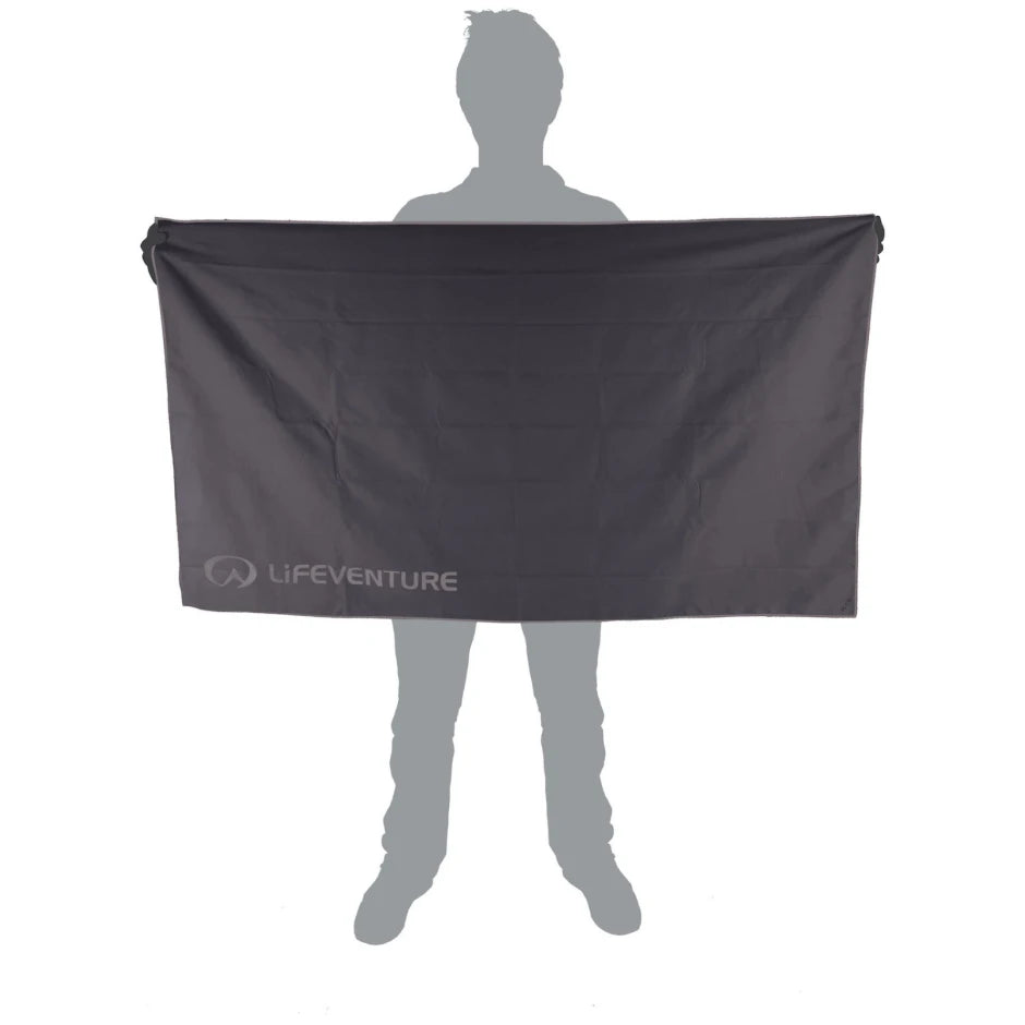 Lifeventure, Ręcznik HydroFibre Trek Towel, Large, szary