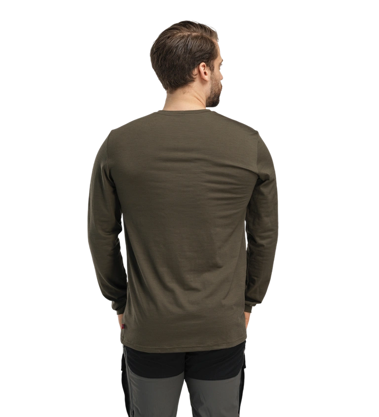 Aclima, Bluza termoaktywna męska, LightWool 180 Crewneck M's, zielona