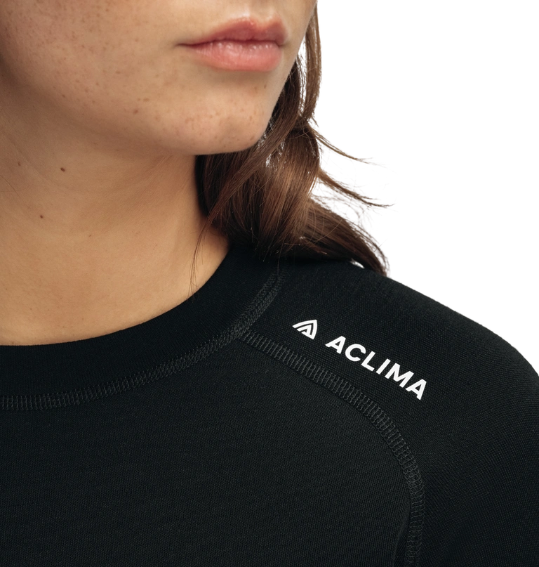 Aclima, Bluza termoaktywna damska, WarmWool Crewneck W's, czarna