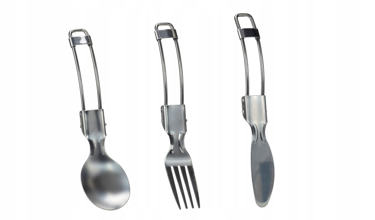 Rockland Zestaw sztućców składanych Set 3PC Stainless