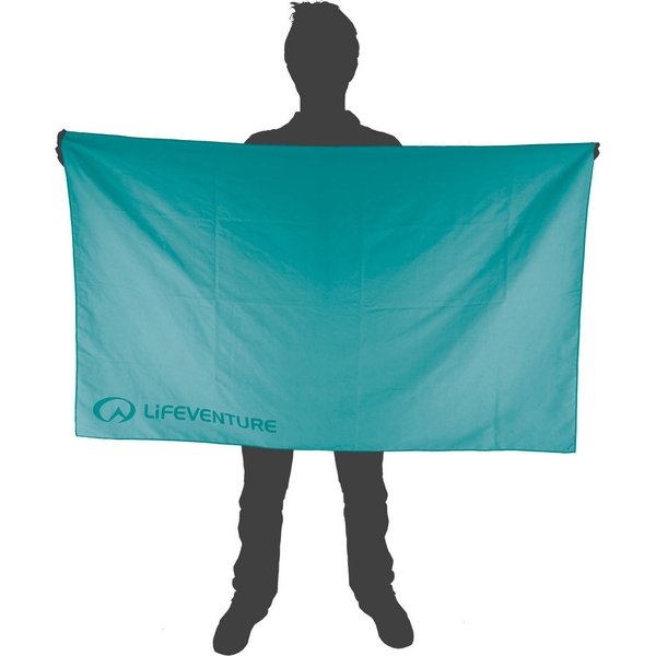 Lifeventure, Ręcznik Recycled SoftFibre Trek Towel Giant, niebieski