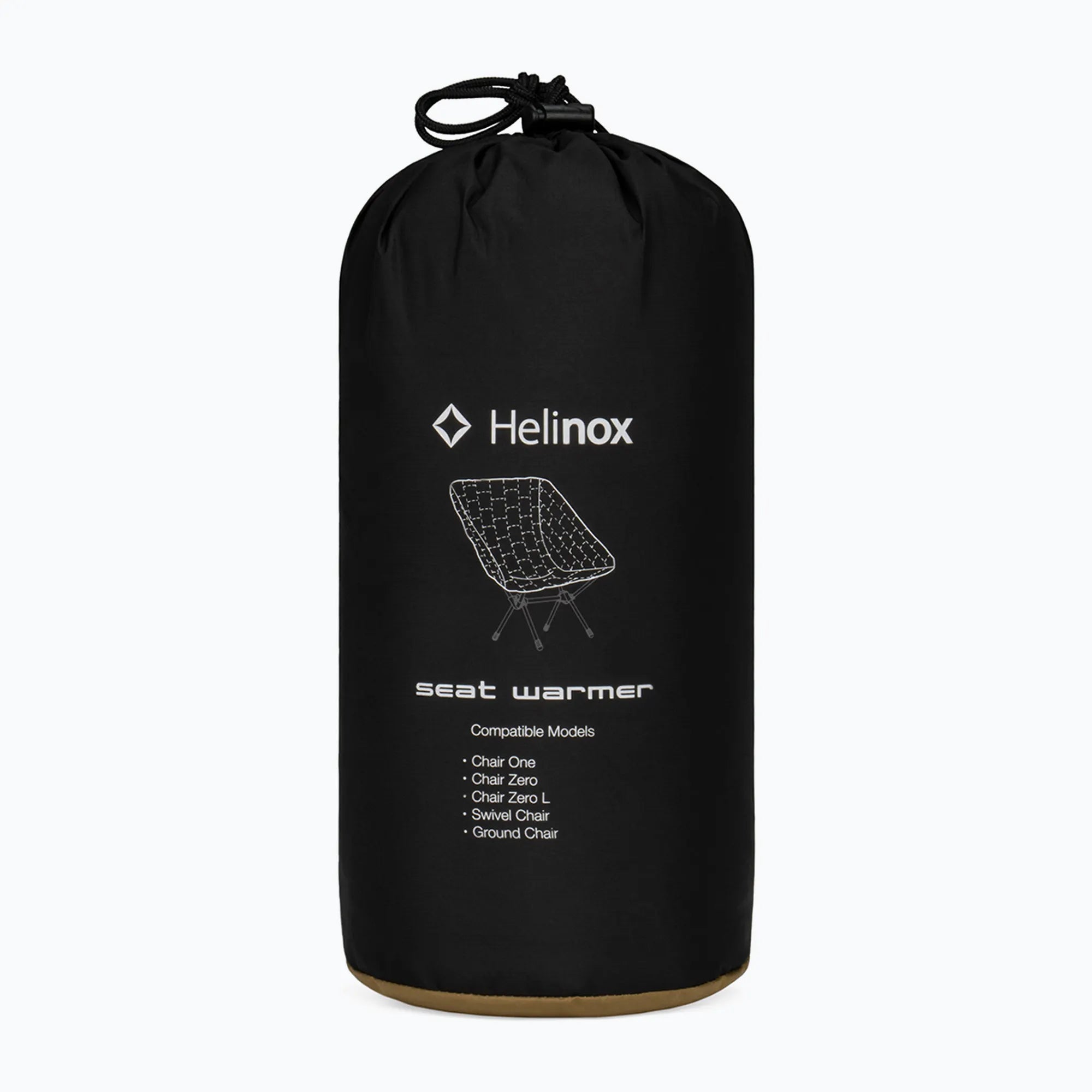 Helinox, Ocieplacz na krzesła Chair One, Zero, Swivel, Ground Chair i Chair One L, czarny / brązowy