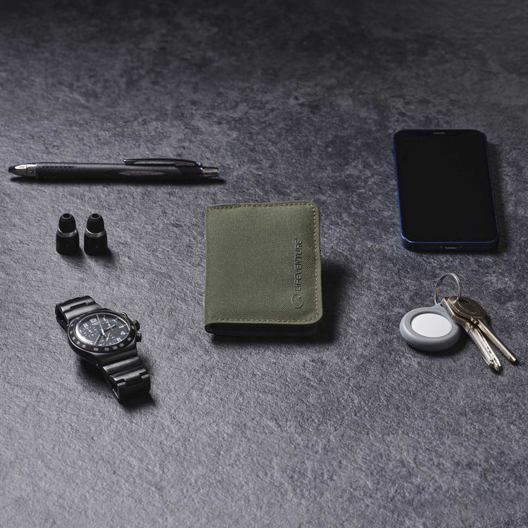 Lifeventure, Etui na karty z ochroną RFID, zielone
