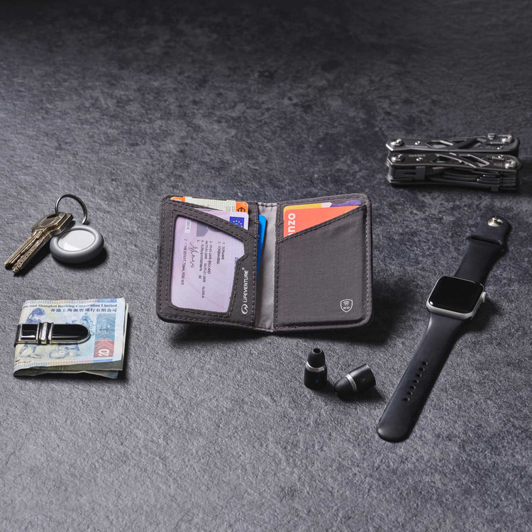 Lifeventure, Etui na karty z ochroną RFID, szare