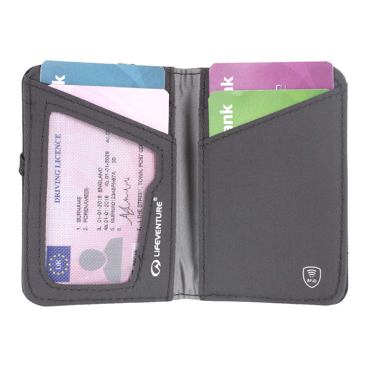 Lifeventure, Etui na karty z ochroną RFID, szare