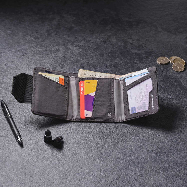 Lifeventure, Portfel z ochroną RFID, zielony