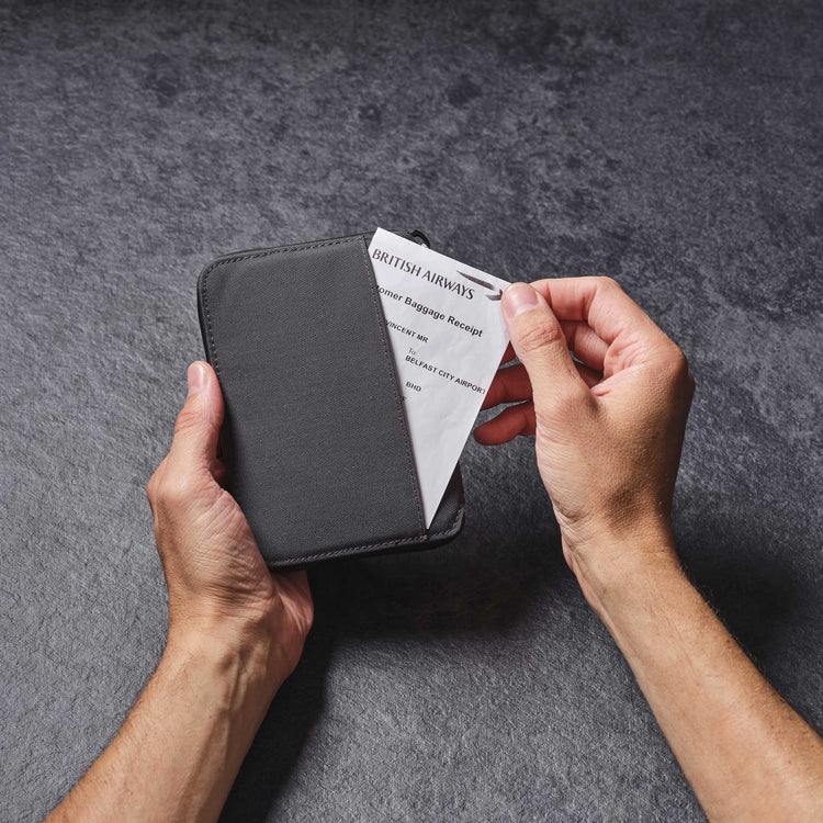 Lifeventure, Mini portfel podróżny z ochroną RFID, szary