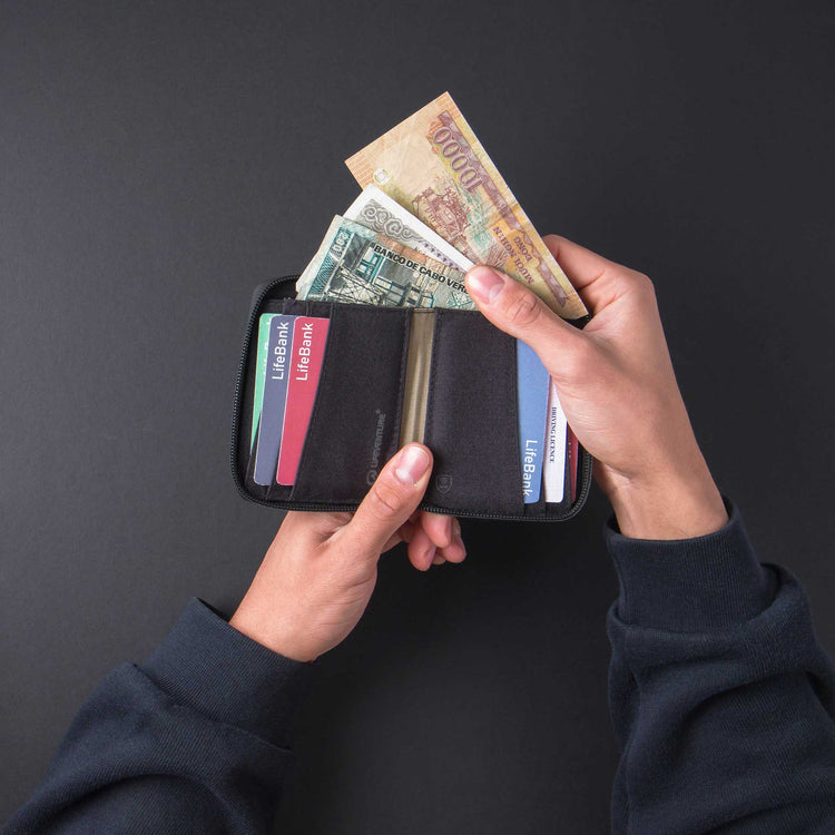 Lifeventure, Składany portfel X-Pac z ochroną RFID