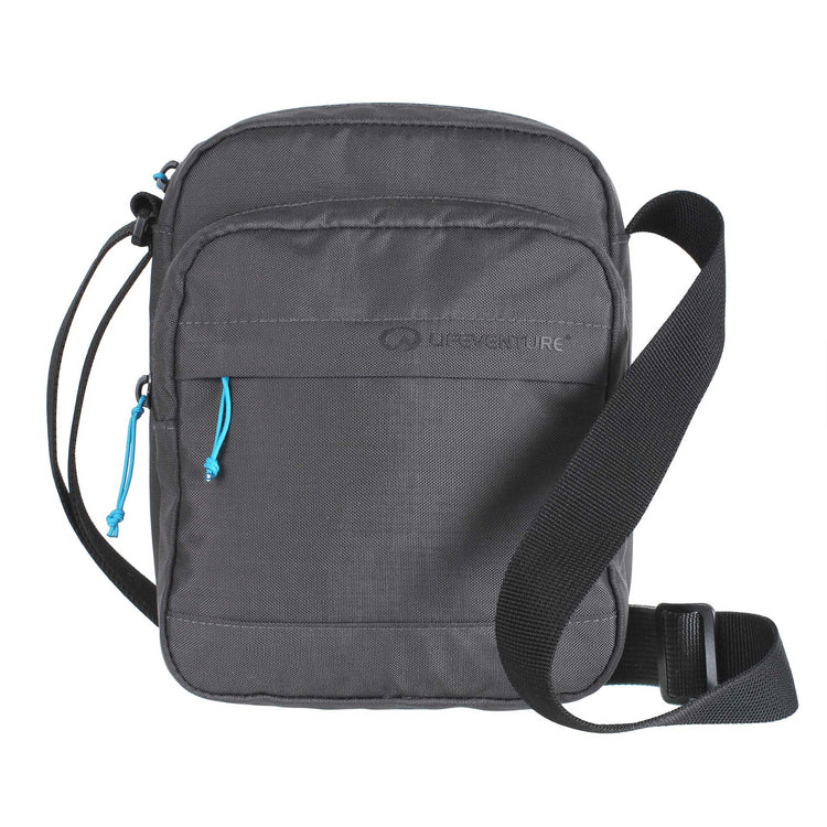 Lifeventure, Torba na ramię z ochroną RFID, szara