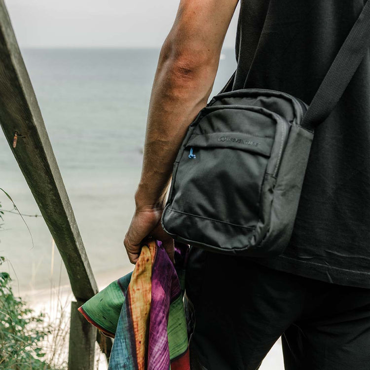 Lifeventure, Torba na ramię z ochroną RFID, szara