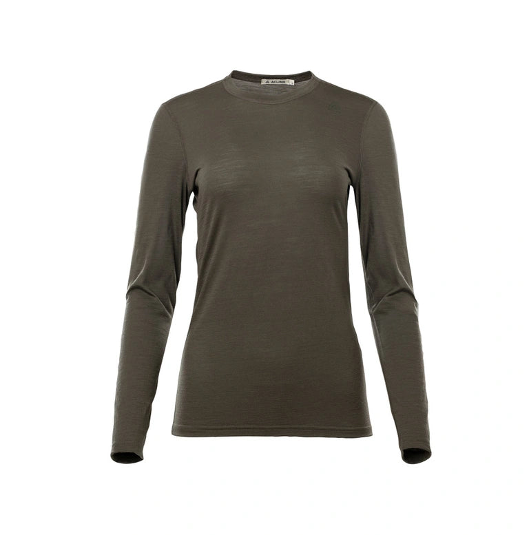 Aclima, Damska koszulka termoaktywna z długim rękawem, LightWool 140 Undershirt Long Sleeve W's, zielona