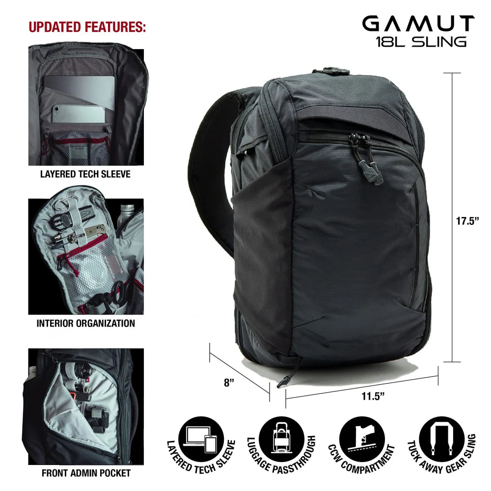 Vertx, plecak Gamut 18l Sling EDC/CCW Long Walks Pack X,  granatowy
