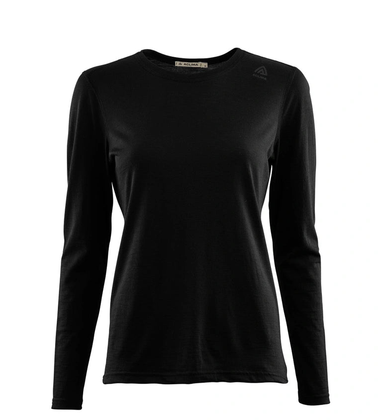 Aclima, Damska koszulka termoaktywna z długim rękawem, LightWool 140 Undershirt Long Sleeve W's, czarna