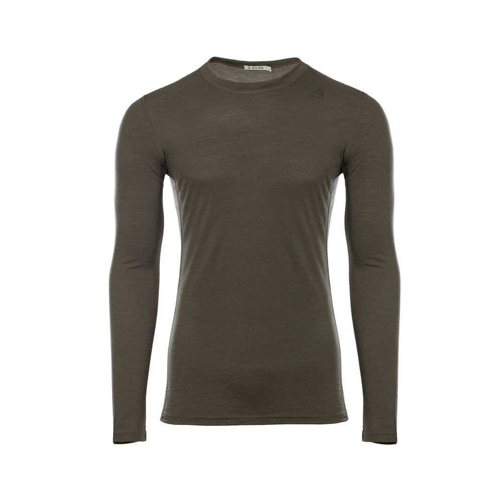 Aclima, Męska koszulka termoaktywna z długim rękawem, LightWool 140 Undershirt Long Sleeve M's, zielona
