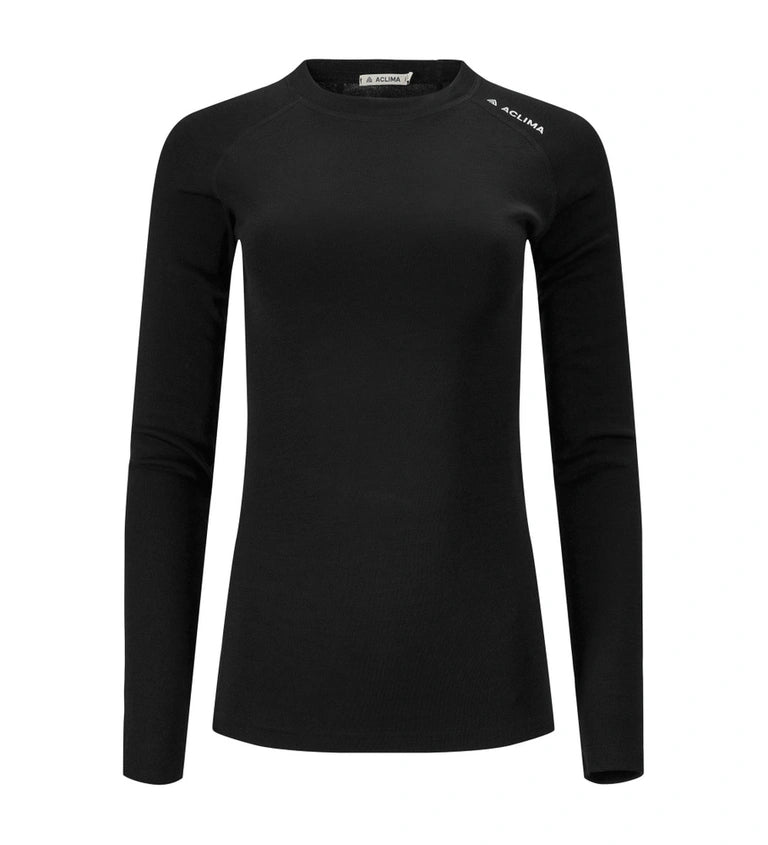 Aclima, Bluza termoaktywna damska, WarmWool Crewneck W's, czarna