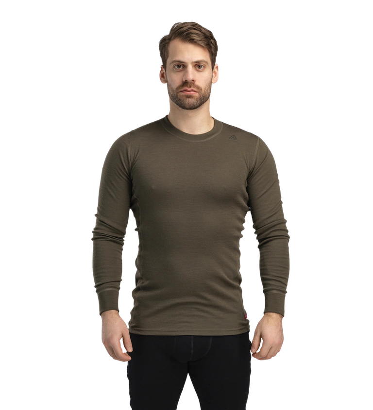 Aclima, Bluza termoaktywna męska, WarmWool Crewneck M's, zielona