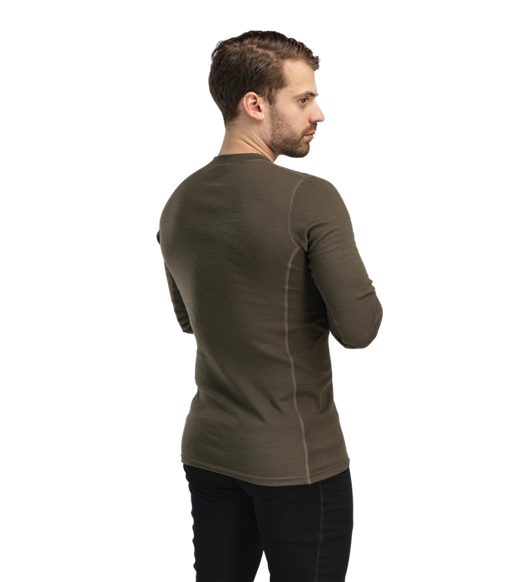 Aclima, Bluza termoaktywna męska, WarmWool Crewneck M's, zielona