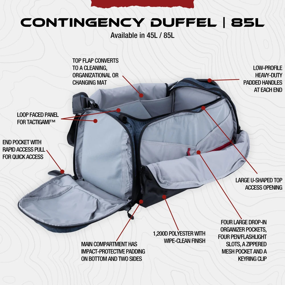 Vertx, torba transportowa Contingency Duffel 85L,  szary