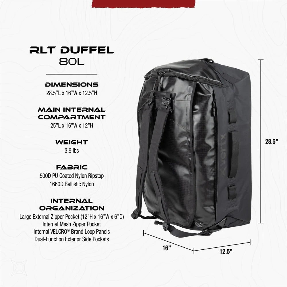 Vertx, torba transportowa RTL Duffel 80L,  zielony