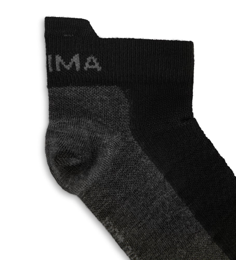 Aclima, Skarpetki wełniane krótkie, Ankle Wool Socks 2-pack, czarne