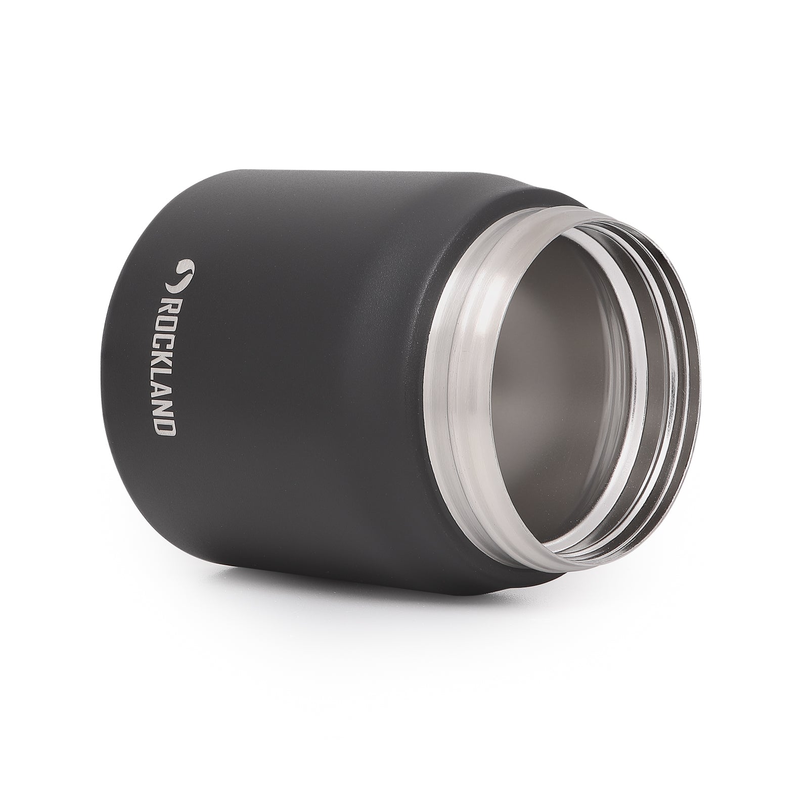 Rockland Termos obiadowy ROCKET Czarny 500 ml (spork w zakrętce + miseczka)