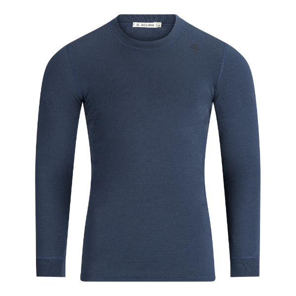 Aclima, Męska koszulka termoaktywna z długim rękawem, WarmWool Crewneck M's, granatowa