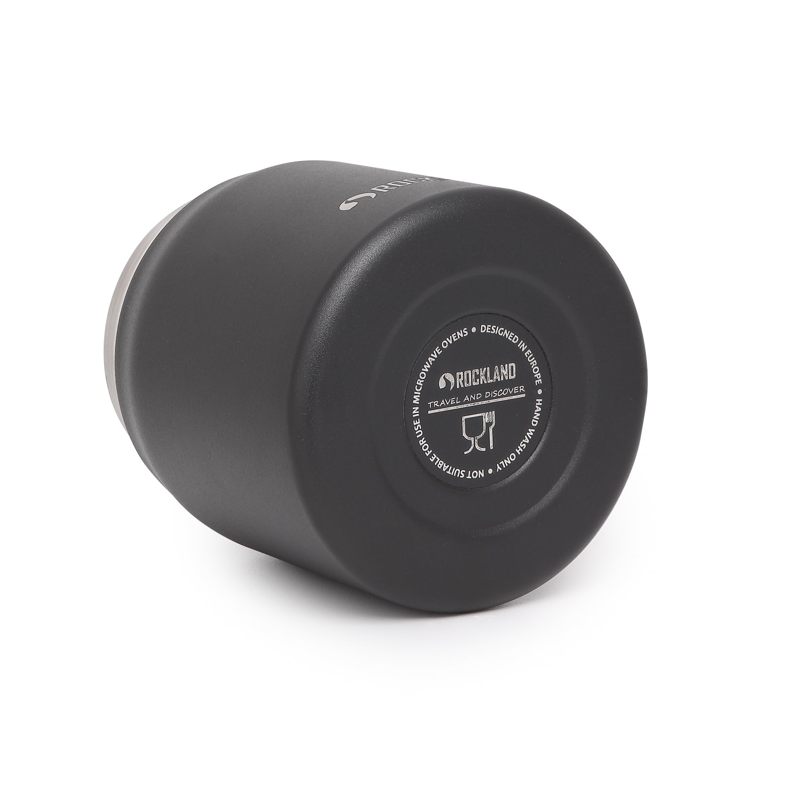 Rockland Termos obiadowy ROCKET Czarny 500 ml (spork w zakrętce + miseczka)