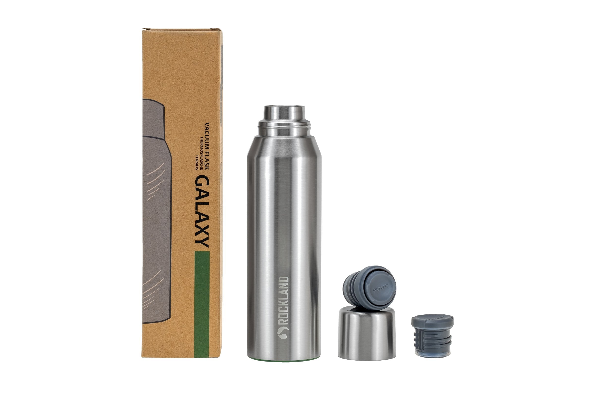 Rockland Termos stalowy Galaxy, srebrny, 1 l