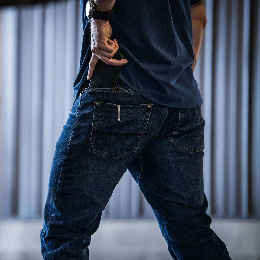Vertx, Spodnie Jeansowe męskie EDC Defiance Jean, granatowy