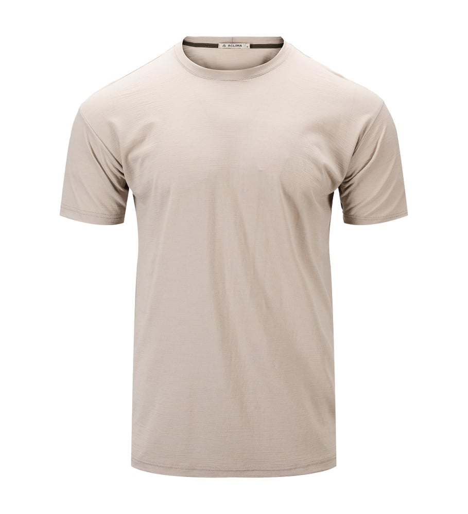 Aclima, Koszulka termoaktywna męska, LightWool 180 Classic Tee M's, beżowa