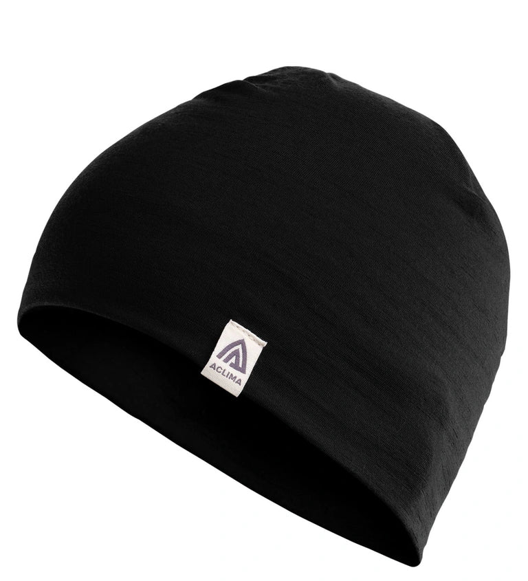 Aclima, Czapka wełniana, LightWool 140 Relaxed Beanie, czarna