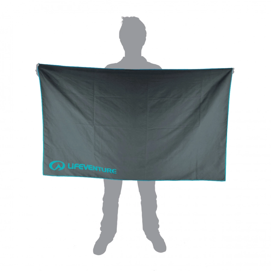 Lifeventure, Ręcznik Recycled SoftFibre Trek Towel Gigant, szary