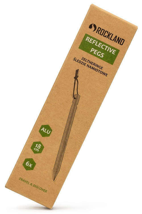 ROCKLAND, Śledzie namiotowe REFLECTIVE PEGS 6 sztuk